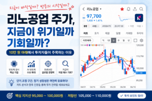 리노공업 주가, 지금이 위기일까 기회일까? 10만 원 아래에서 투자자들이 주목하는 이유