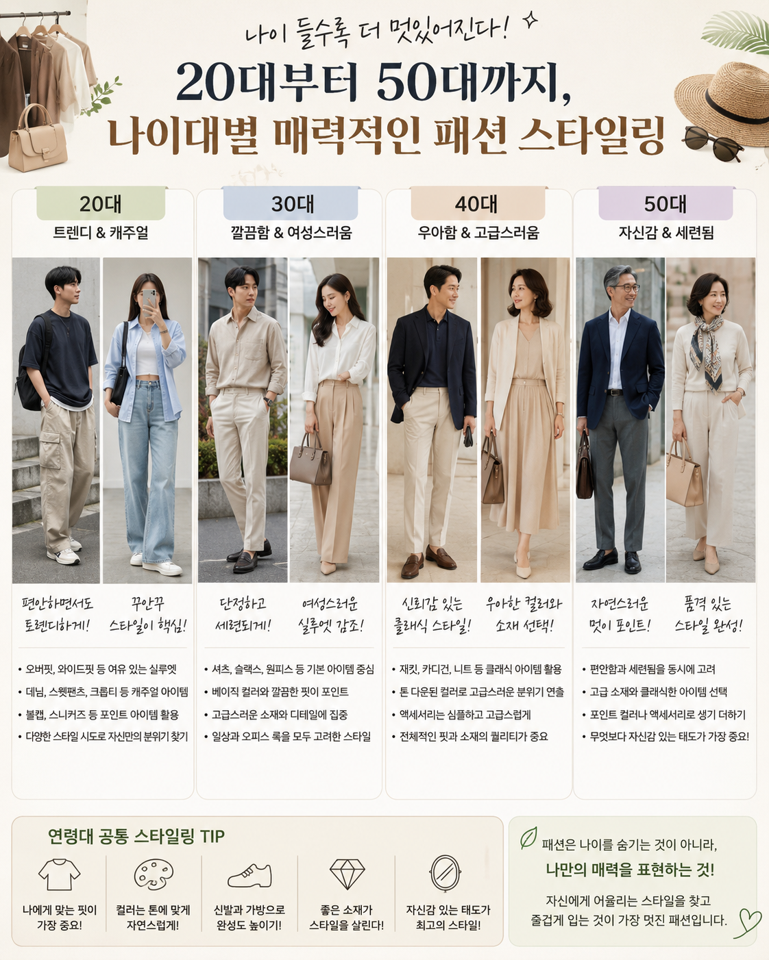 20대패션,30대코디,40대남성패션,50대여성패션,중년스타일링,남친룩,여자코디